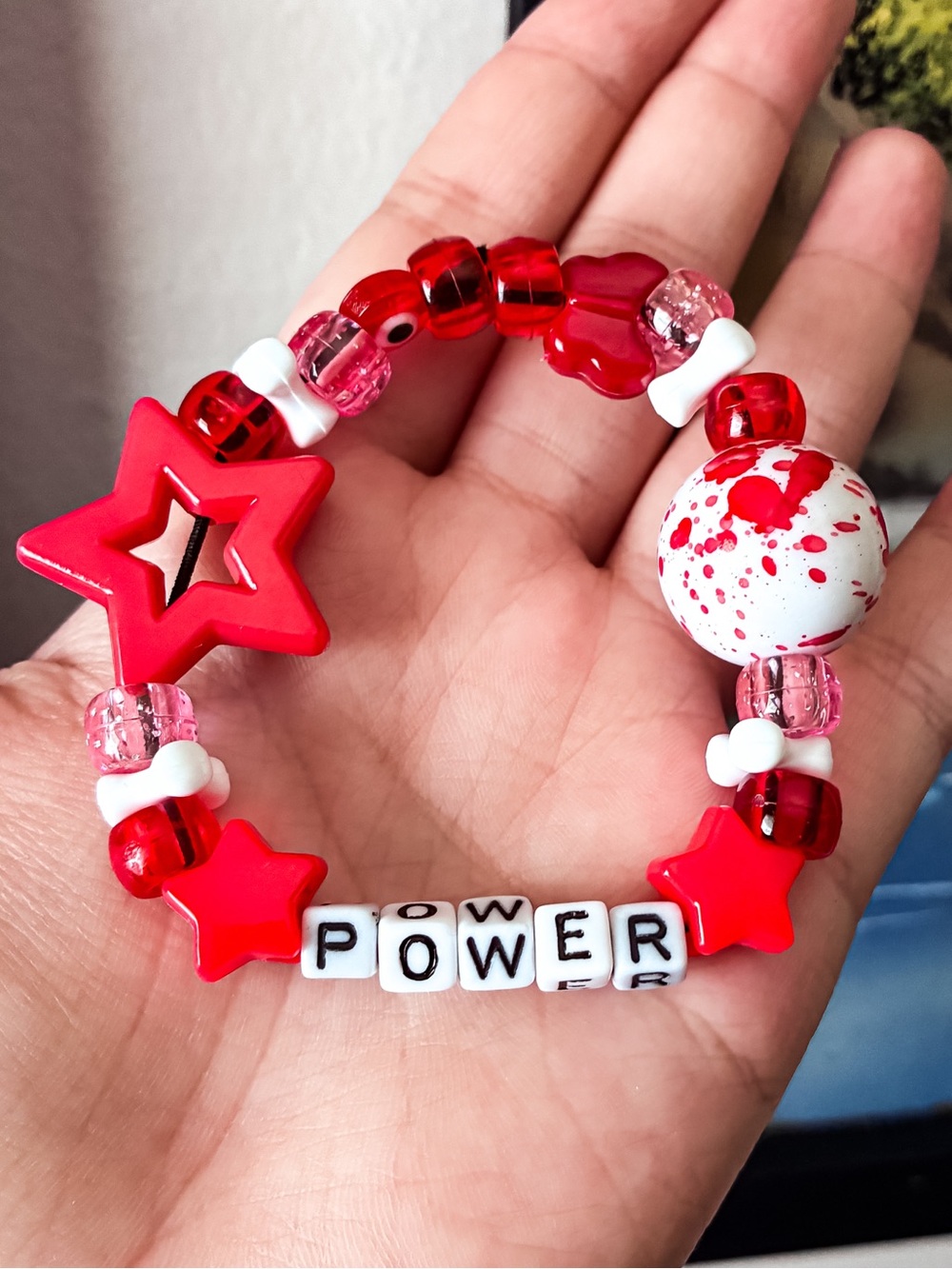 Chainsaw Man: Power Inspired Kandi Bracelet